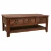 Centrinis stalas Alexandra House Living Ruda Eglės mediena Medžio MDF 66 x 48 x 120 cm