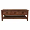 Centre Table Alexandra House Living Brown Fir wood MDF Wood 66 x 48 x 120 cm