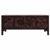 Proginiai baldai Alexandra House Living Raudona Eglės mediena Medžio MDF 40 x 50 x 120 cm