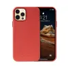 Crong Essential Cover - iPhone 12 Pro Max Faux Leather Case (Red)