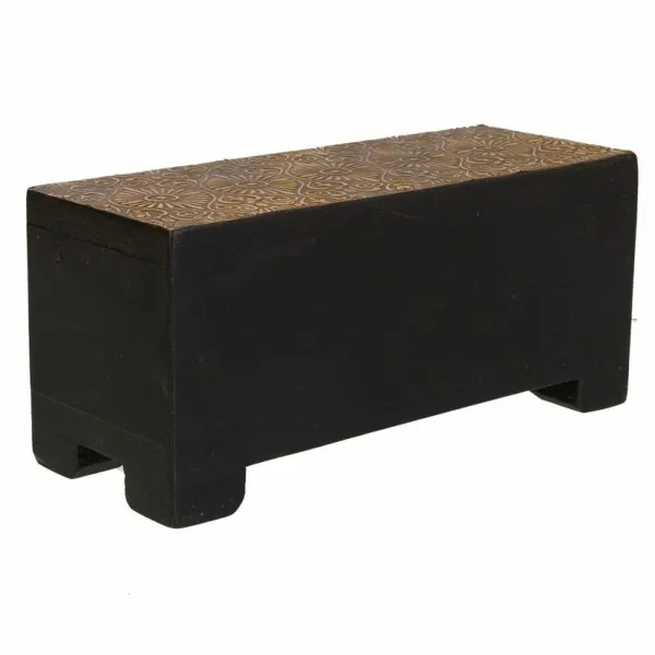Dėžutė Alexandra House Living Žalvaris Dažai Medžio MDF 8 x 8 x 20 cm