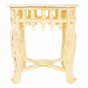 Centre Table Alexandra House Living Ivory Brass Mango wood MDF Wood 45 x 52 x 45 cm