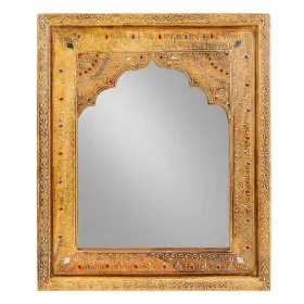 Sienas spogulis Alexandra House Living Balts Dabisks 3 x 51 x 42 cm Taisnstūra