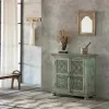 Sieninis veidrodis Alexandra House Living Balta Natūralus 3 x 51 x 42 cm Stačiakampis
