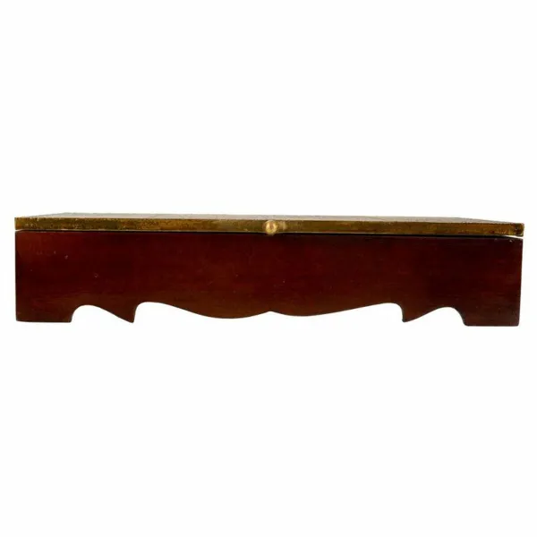 Dėžutė Alexandra House Living Žalvaris Mango mediena Medžio MDF 20 x 7 x 33 cm