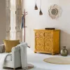 Dėžutė Alexandra House Living Žalvaris Mango mediena Medžio MDF 20 x 7 x 33 cm