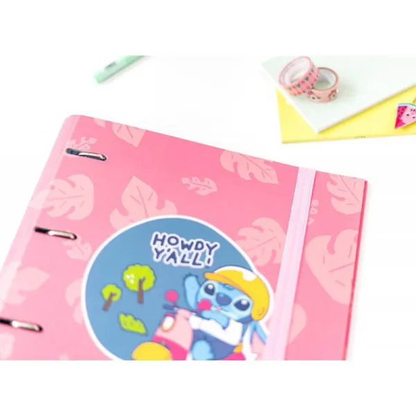 Disney Stitch - A4 binder (4 rings, elastic)