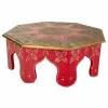 Centrālais galds Alexandra House Living Balts Sarkans Misiņš Koks MDF 40 x 15 x 40 cm