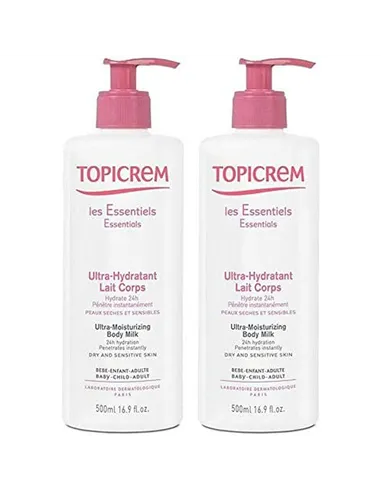 Moisturing Body Milk Topicrem 500 ml x 2