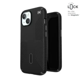 Speck Presidio2 Grip ClickLock & MagSafe - iPhone 17e / 16e / 15 / 14 / 13 Case (Black)