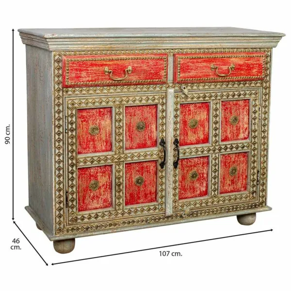 Bufete Alexandra House Living Mango koks 46 x 90 x 107 cm
