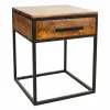Yöpöytä Alexandra House Living Ruskea Musta 61 x 57 x 61 cm
