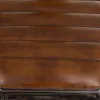Stool Alexandra House Living Brown Black Leather Iron 53 x 105 x 49 cm