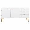 Bufete Alexandra House Living Balts Bronza Koks MDF 42 x 71 x 145 cm