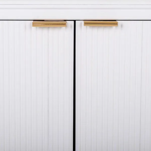 Sideboard Alexandra House Living White Golden MDF Wood 42 x 71 x 145 cm