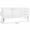 Bufete Alexandra House Living Balts Bronza Koks MDF 42 x 71 x 145 cm