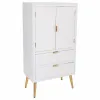 Skapītis Alexandra House Living Balts Bronza Koks MDF 36 x 118 x 62 cm