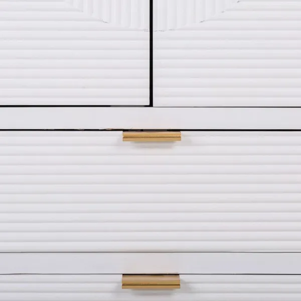 Шкаф Alexandra House Living Белый Позолоченный Деревянный MDF 36 x 118 x 62 cm