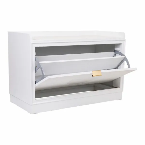 Taburetė Alexandra House Living Auksinis Medžio MDF 38 x 53 x 80 cm Batų lentyna
