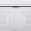 Bench Alexandra House Living Golden MDF Wood 38 x 53 x 80 cm Shoe Rack