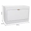 Bench Alexandra House Living Golden MDF Wood 38 x 53 x 80 cm Shoe Rack