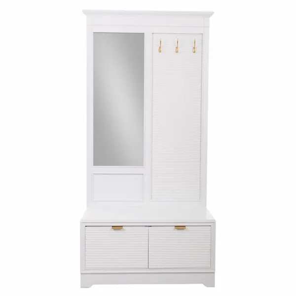 Hall Table with 2 Drawers Alexandra House Living Golden 7 x 190 x 95 cm
