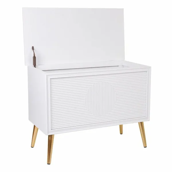 Glabāšanas lāde ar sēdekli Alexandra House Living Bronza Koks MDF 41 x 62 x 83 cm
