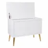 Glabāšanas lāde ar sēdekli Alexandra House Living Bronza Koks MDF 41 x 62 x 83 cm