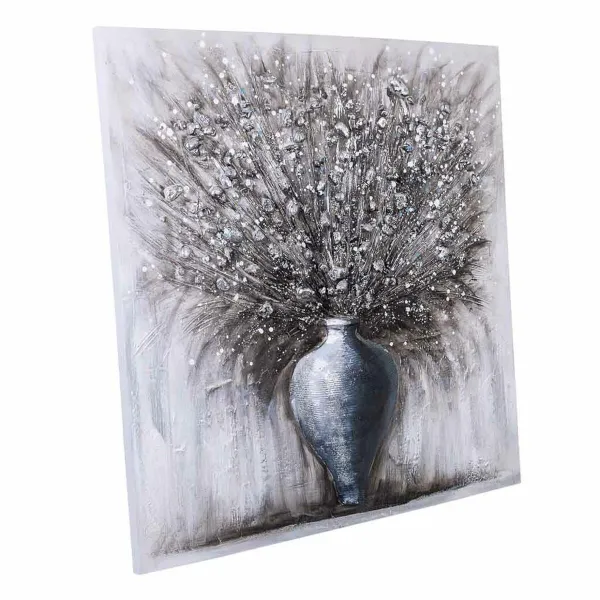 Paveikslas Alexandra House Living Drobė Eglės mediena 100 x 3 x 100 cm