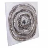 Paveikslas Alexandra House Living Drobė Eglės mediena 80 x 3 x 80 cm