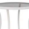 Centrālais galds Alexandra House Living Balts Stikls Dzelzs 50 x 60 x 50 cm