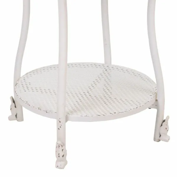 Centrinis stalas Alexandra House Living Balta stiklas Geležis 50 x 60 x 50 cm