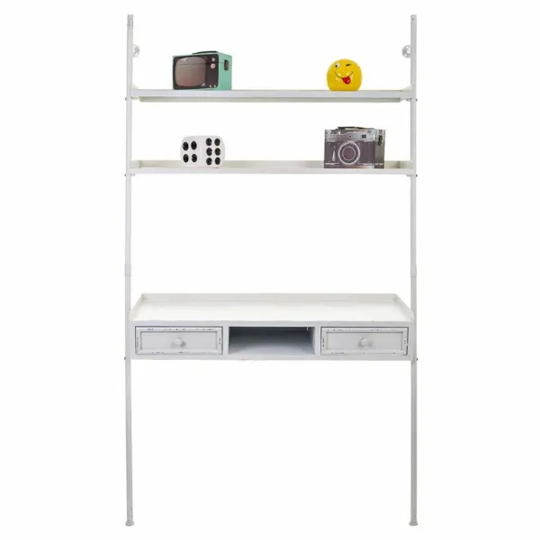 Galda ar plauktiem Alexandra House Living Balts 45 x 188 x 107 cm