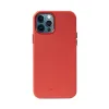 Crong Essential Cover - iPhone 12 Pro Max Faux Leather Case (Red)