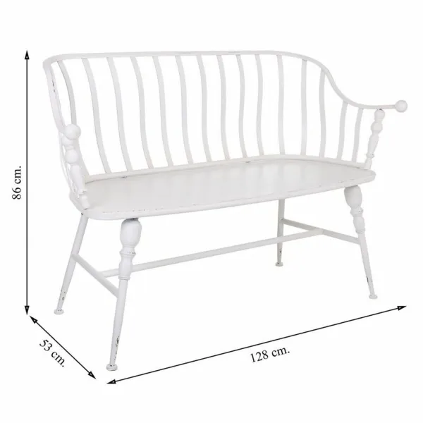 Soliņš Alexandra House Living Balts Dzelzs 53 x 86 x 128 cm
