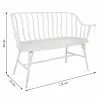 Скамья Alexandra House Living Белый Железо 53 x 86 x 128 cm
