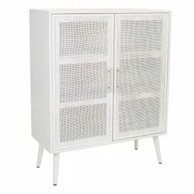 Cupboard Alexandra House Living Silver white wedding Bamboo MDF Wood 37 x 101 x 80 cm