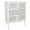 Шкаф Alexandra House Living Серебристый white wedding Бамбук Деревянный MDF 37 x 101 x 80 cm