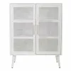 Skapītis Alexandra House Living Sudrabains white wedding Bambuss Koks MDF 37 x 101 x 80 cm