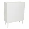 Cupboard Alexandra House Living Silver white wedding Bamboo MDF Wood 37 x 101 x 80 cm