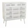 Комод Alexandra House Living Белый Бамбук Деревянный MDF 39 x 81 x 80 cm