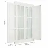Wall mirror Alexandra House Living Silver Bamboo MDF Wood 5 x 118 x 73 cm