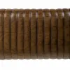Taburetė Alexandra House Living Ruda Natūralus Oda Mango mediena 35 x 76 x 120 cm