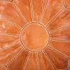 Pouffe Alexandra House Living Light brown Leather 48 x 35 x 48 cm