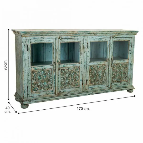 Устройство Alexandra House Living Синий Древесина манго 40 x 90 x 170 cm