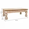 Centrālais galds Alexandra House Living Mango koks 74 x 45 x 135 cm