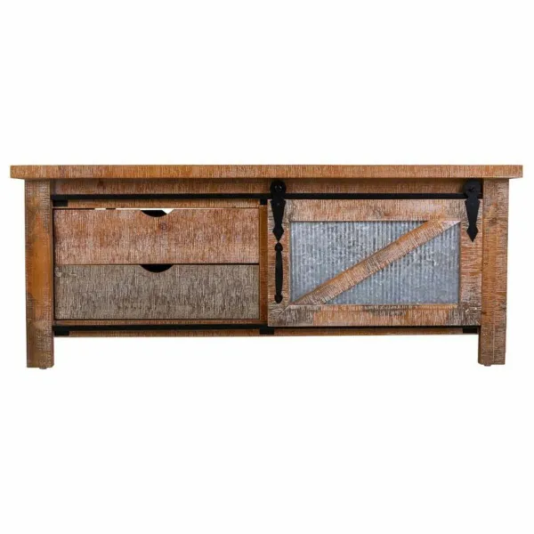 Centrālais galds Alexandra House Living Dzelzs Egles koksne Koks MDF 60 x 48 x 120 cm