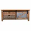 Centrālais galds Alexandra House Living Dzelzs Egles koksne Koks MDF 60 x 48 x 120 cm