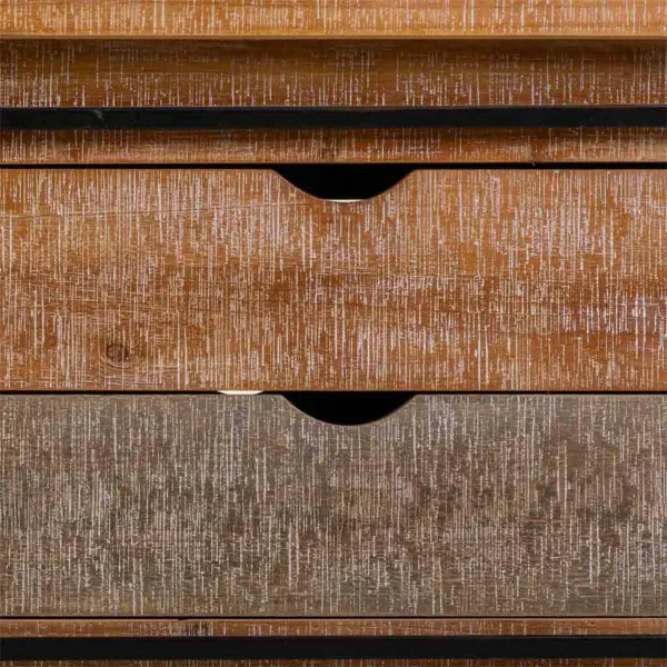 Centrālais galds Alexandra House Living Dzelzs Egles koksne Koks MDF 60 x 48 x 120 cm