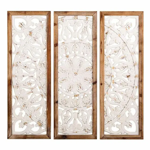 Seinäkoriste Alexandra House Living Kuusi Puu MDF 2 x 90 x 90 cm 3 Kappaletta